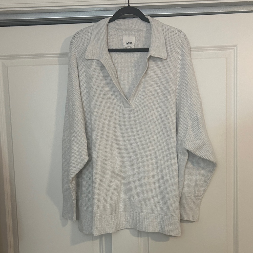 Aerie Light Gray Sweater